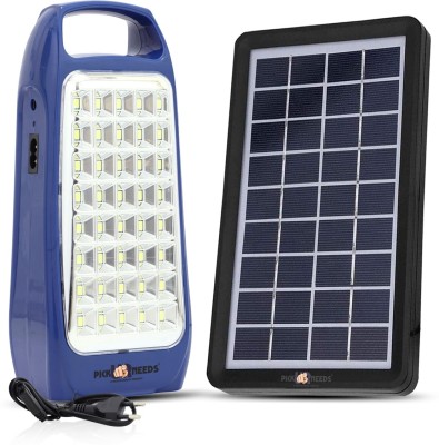 Pick Ur Needs Rechargeable 40LED Lamp Home Emergency Light with Eco Friendly Solar Panel 8 hrs Lantern Emergency Light(Blue + Solar)