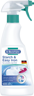 Dr. Beckmann Starch & Easy Iron Iron Spray for a Smooth Crisp Finish Starch Spray for Clothes Fabric Stiffener(500 ml)