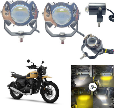 Zieozed LED Fog Lamp Unit for Royal Enfield, Honda, Yamaha, Bajaj, Hero, TVS Gixxer, Universal For Car
