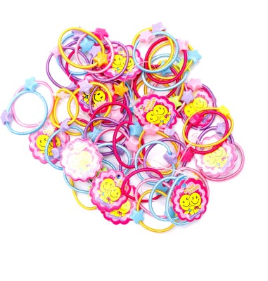 Parhon Hair Elastic Rubberband Ties Tiny for Baby Toddlers Kids & Girls (50pcs) Rubber Band(Multicolor)