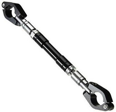 W 4 A Traders Universal Adjustable Motorcycle Handlebar/Handle Rod Cross Bar Handle Bar Clip-on Handle Bar(Black, Silver)