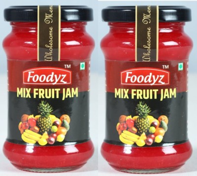 FOODYZ Mixed Fruit Jam 200G (Pack2) 400 g(Pack of 2)