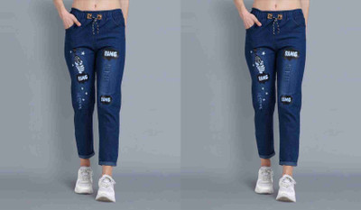 ZeuricCreation Regular Women Blue Jeans(Pack of 2)