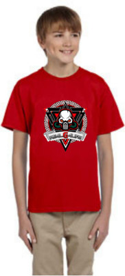 shree chitransh creation Boys Printed Organic Cotton Regular T Shirt(Red, Pack of 1)
