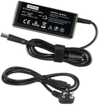 LAPMASTER D_E_L_L D630 65W Laptop Charger Adapter(Power Cord Included) 65 W Adapter(Power Cord Included)