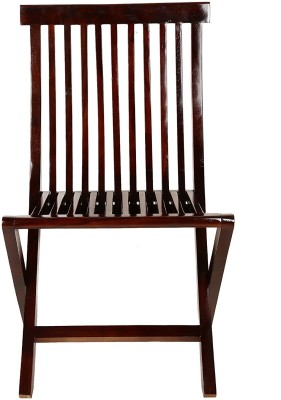 Smarts collection Sheesham Wood Folding Relaxing Chair Garden Chair Outdoor Chair(Walnut) Solid Wood Living Room Chair(Finish Color - Walnut, Pre-assembled)