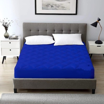 RELEIFE Fitted Queen Size Stretchable, Waterproof Mattress Cover(Blue)