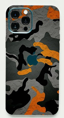 Douceur APPLE iPhone 12 Pro Max Mobile Skin(Ultra Super Camouflage Military Orange Skin With High Matte Finish.)