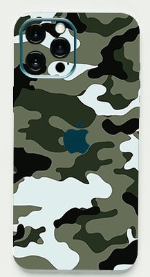 TJ CREATION APPLE iPhone 12 Pro Max Mobile Skin(Ultra Super Camouflage Military Winter Skin With High Matte Finish.)