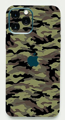 LAMHA Apple iPhone 12 Pro Max Mobile Skin(Ultra Super Camouflage Military Green With High Mattte Finish.)