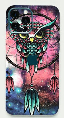 LAMHA Apple iPhone 13 Pro Max Mobile Skin(Ultra Super Pink Owl With High Mattte Finish.)