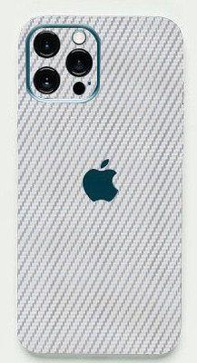 TJ CREATION Apple iPhone 14 Pro Max Mobile Skin(Ultra Super Silver Carbon Fiber Skin With High Matte Finish.)