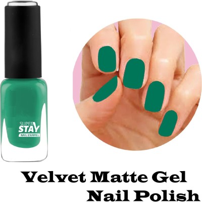 tanvi27 super stay Premium Matte Nail Polish Matte finish green