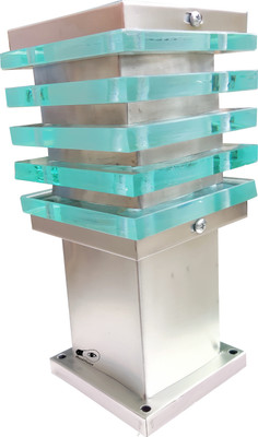 Sinoman GL Ice Cube Silver Gate Light Outdoor Lamp(White)