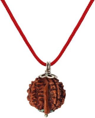 Astrodidi Nepali Ganesh Rudraksha / Ganesha Rudraksha Silver Pendant with Lab Certificate Silver Wood Pendant