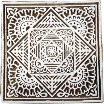 Global Art Traders Fabric Printing Block – Nice Handcrafted Wooden Textile Printing Stamp Printing Blocks(Pack of 1)