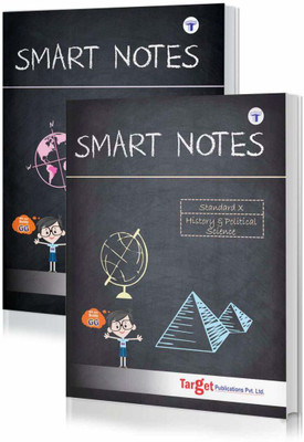 Std 10 History And Geography Smart Notes Books | English Medium | SSC Maharashtra State Board | Includes Textual, Map And Graph Based Questions, Model Question Paper And Smart Recap | Based On Std 10th New Syllabus | Set Of 2 Books(Paperback, Content Team at Target Publications)