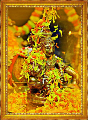 CRAFTSCORNER Lord Ayyappa Swamy Religious Frame
