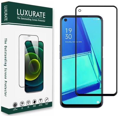 LUXURATE Edge To Edge Tempered Glass for LG W41 Pro(Pack of 1)