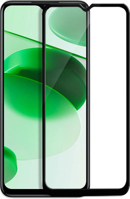 HUPSHY Edge To Edge Tempered Glass for realme C35(Pack of 1)