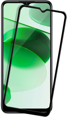 HUPSHY Edge To Edge Tempered Glass for realme C35(Pack of 1)