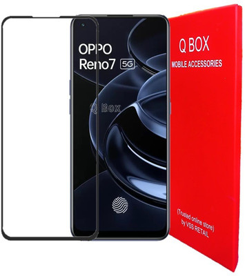 Q Box Edge To Edge Tempered Glass for Oppo Reno 7 5G(Pack of 1)