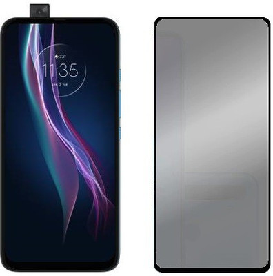 KARTRAY Edge To Edge Tempered Glass for Motorola One Fusion Plus, Privacy Glass(Pack of 1)