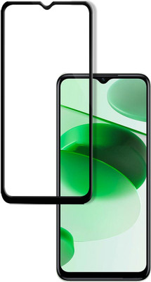 HUPSHY Edge To Edge Tempered Glass for realme C35(Pack of 1)