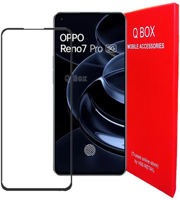 Q Box Edge To Edge Tempered Glass for Oppo Reno 7 Pro 5G(Pack of 1)