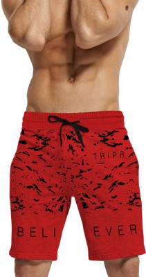 TRIPR Printed Men Red Regular Shorts