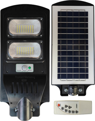 ROSHANI MARKETING 60w LED Solar Street Light With Motion Sensor And Inbuilt Battery Solar Light Set(Wall Mounted Pack of 1)