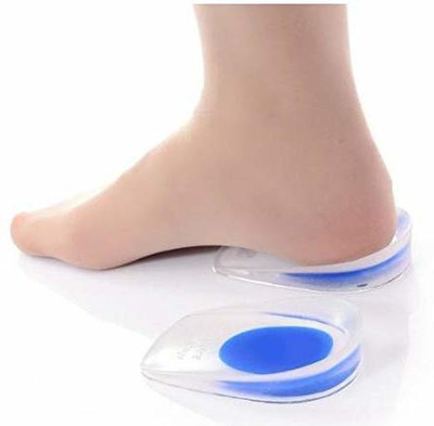 BKENTERPRISE7 Gel Heel Cups Silicon Heel Pad for Heel Ankle Pain Heel Support(Multicolor)