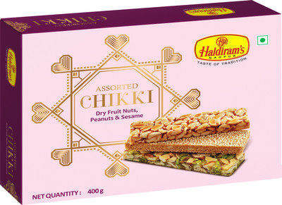 Haldiram's Nagpur Assorted Chikki (Pack of 2) (400g*2) Box(2 x 200 g)
