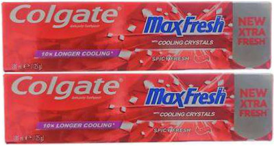 Colgate MAX FRESH SPICY FRESH TOOTHPASTE IMPORTED 100 ML PACK OF 2 Toothpaste(200 ml, Pack of 2)