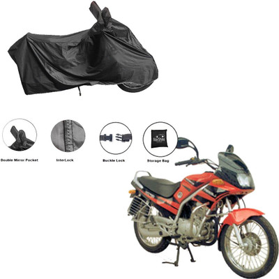 RiderShine Waterproof Two Wheeler Cover for Kinetic(GF Lazer, Black)