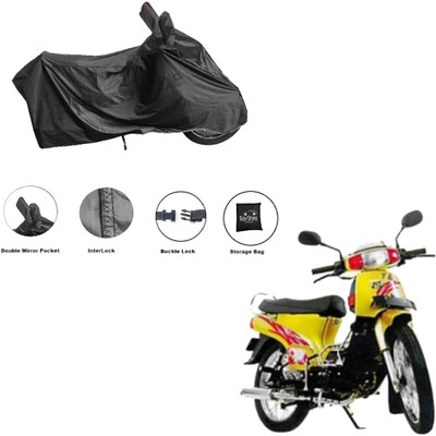 RiderShine Waterproof Two Wheeler Cover for Kinetic(K4, Black)