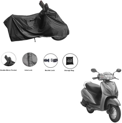 RiderShine Waterproof Two Wheeler Cover for Honda(Activa 3G, Black)