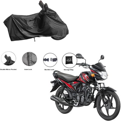 RiderShine Waterproof Two Wheeler Cover for Suzuki(Hayate, Black)