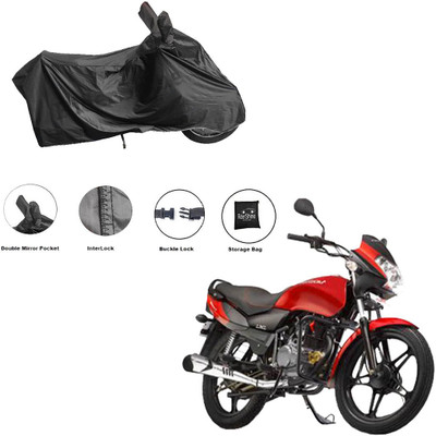 RiderShine Waterproof Two Wheeler Cover for LML(Freedom LS, Black)