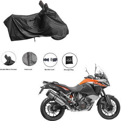 RiderShine Waterproof Two Wheeler Cover for KTM(1050 Adventure, Black)