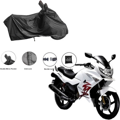 RiderShine Waterproof Two Wheeler Cover for Hero(Karizma ZMR, Black)