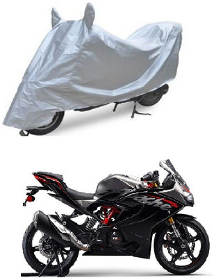 A2D Two Wheeler Cover for TVS(Apache RR 310, Silver)