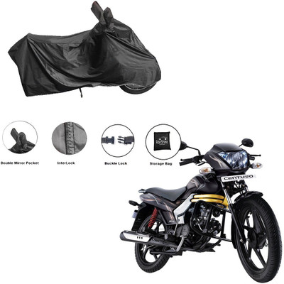 RiderShine Waterproof Two Wheeler Cover for Mahindra(Centuro, Black)