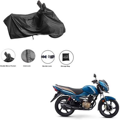 RiderShine Waterproof Two Wheeler Cover for TVS(Victor, Black)