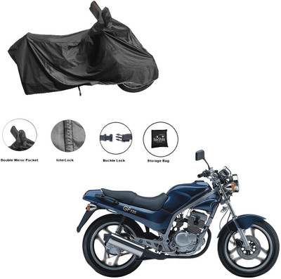 RiderShine Waterproof Two Wheeler Cover for Kinetic(GF 125, Black)