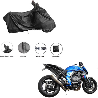 RiderShine Waterproof Two Wheeler Cover for Honda(CB 1000R, Black)
