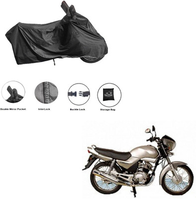 RiderShine Waterproof Two Wheeler Cover for Yamaha(Libero LX, Black)