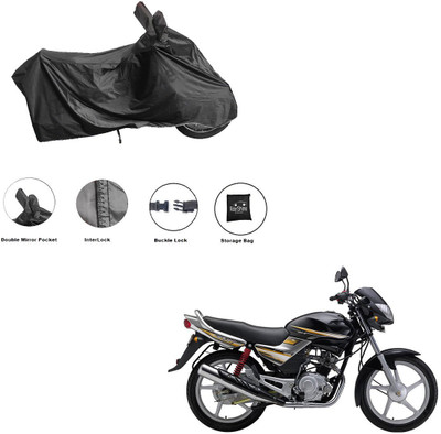 RiderShine Waterproof Two Wheeler Cover for Yamaha(Libero G5, Black)
