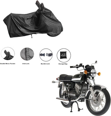 RiderShine Waterproof Two Wheeler Cover for Yamaha(RD 350, Black)