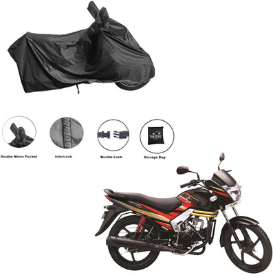 RiderShine Waterproof Two Wheeler Cover for Mahindra(Centuro XT, Black)